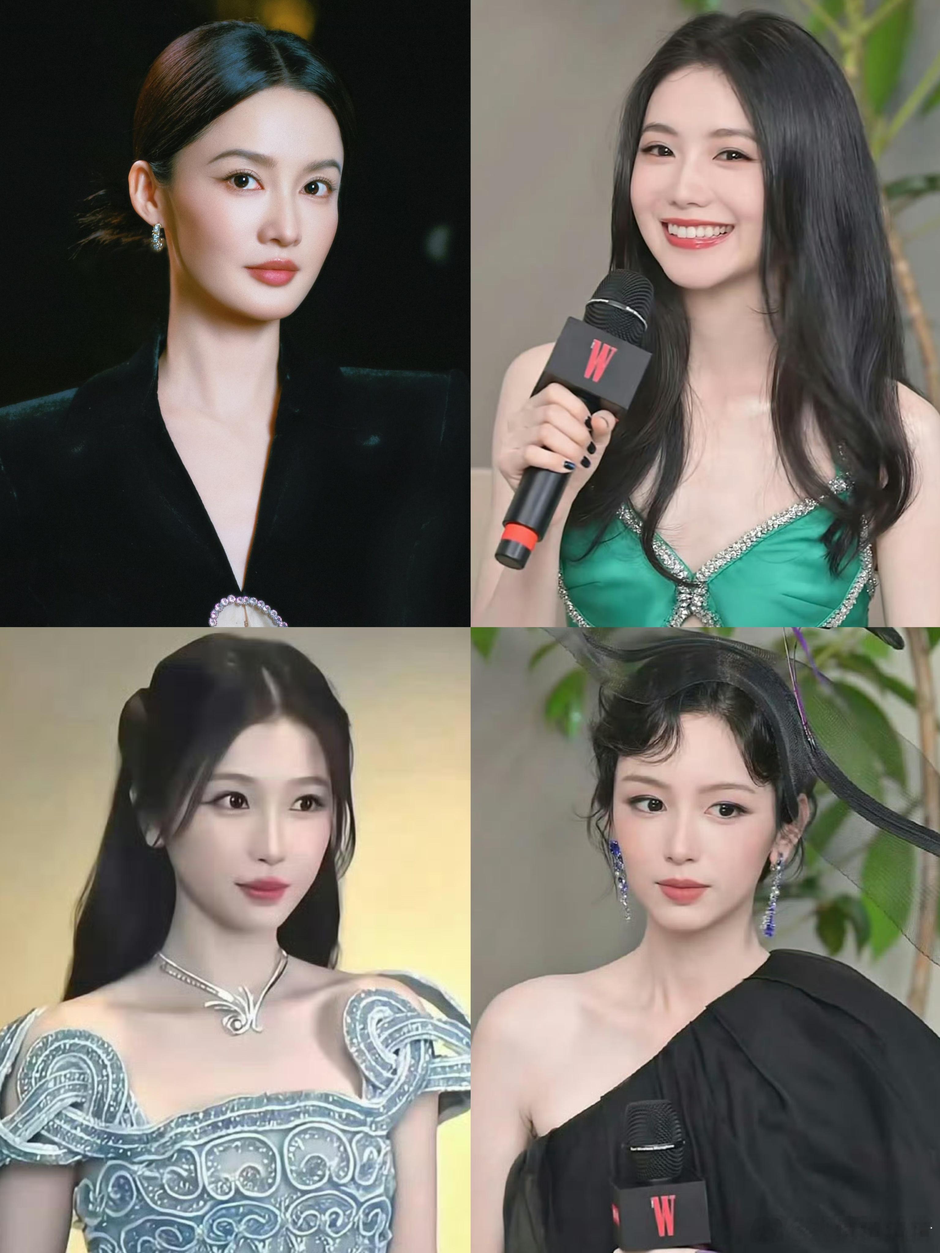 明星W盛典造型图李沁、刘浩存、虞书欣、周也，你pick谁？ 女明星各有各的美 ​