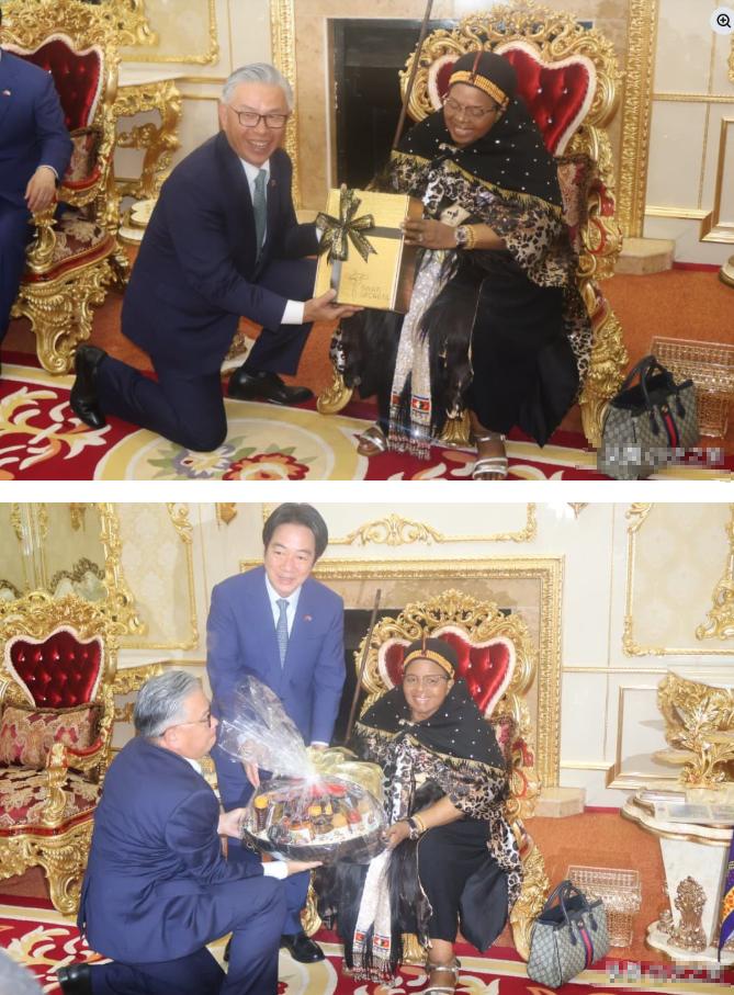 颜面扫地！上赶着送钱还下跪，台当局这波操作太掉价。

这一段画面真的把人看无语了