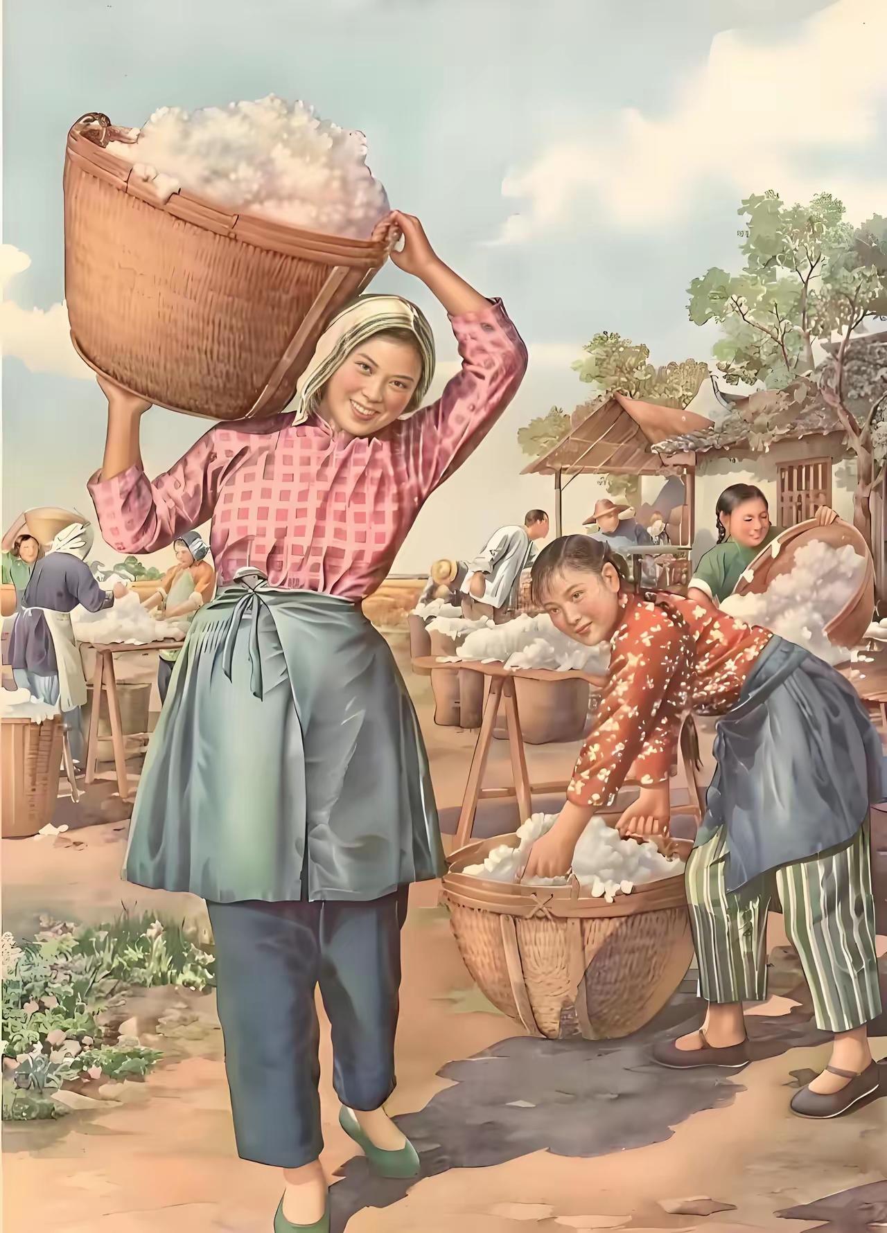 王铎：这也是50年代的年画
朋友们，都是当时生活的真实写照。不要说那个时候，穷得