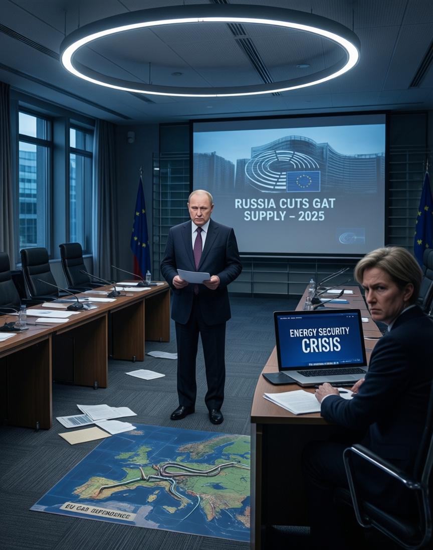 欧盟那边刚放风要对俄罗斯天然气动手，普京直接来了句——那干脆我先断。不等禁令生效