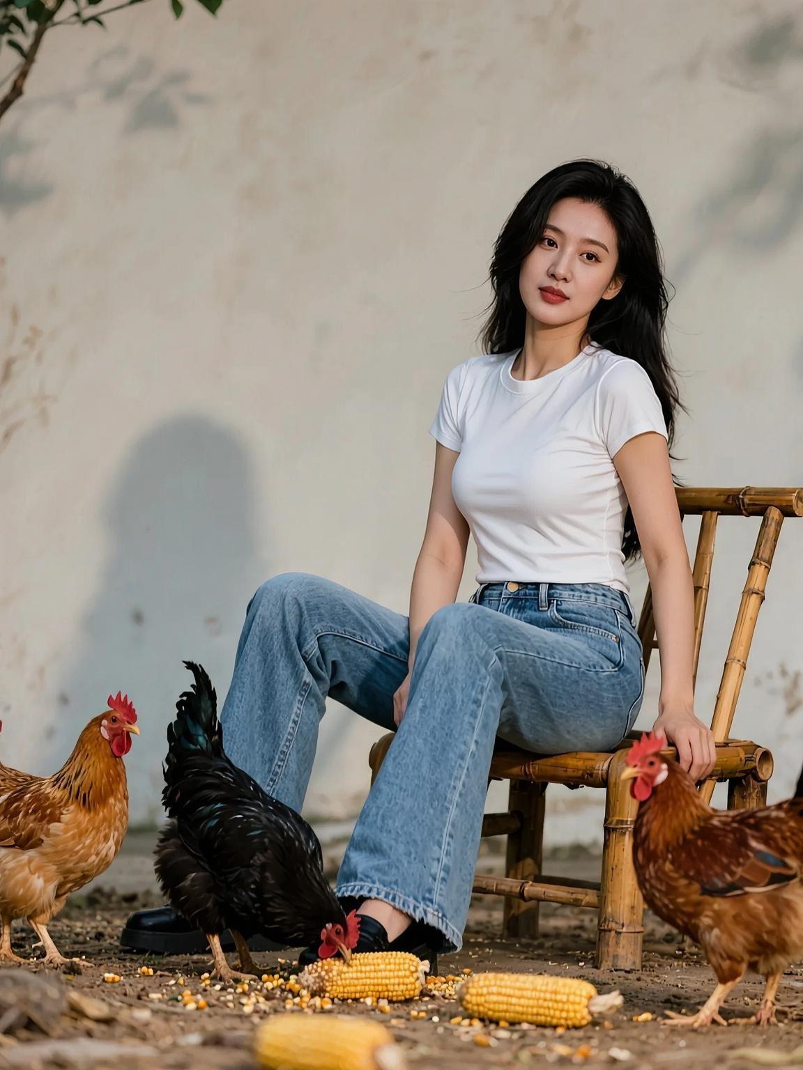 AI农舍生活照 抖音ai创作 AI扩图 颜值在线 自然美景