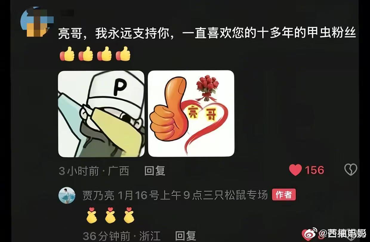 贾乃亮回复网友贾乃亮比心回复网友贾乃亮回复网友，我靠我肚子啊 