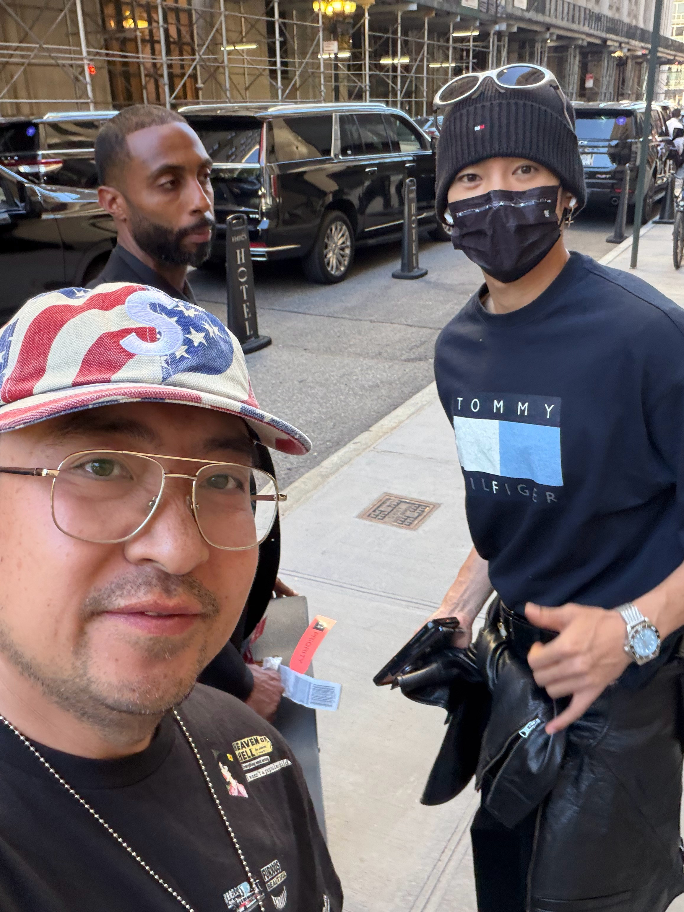 感谢 于适 纽约时装周 合影 街拍 自拍 ​​​