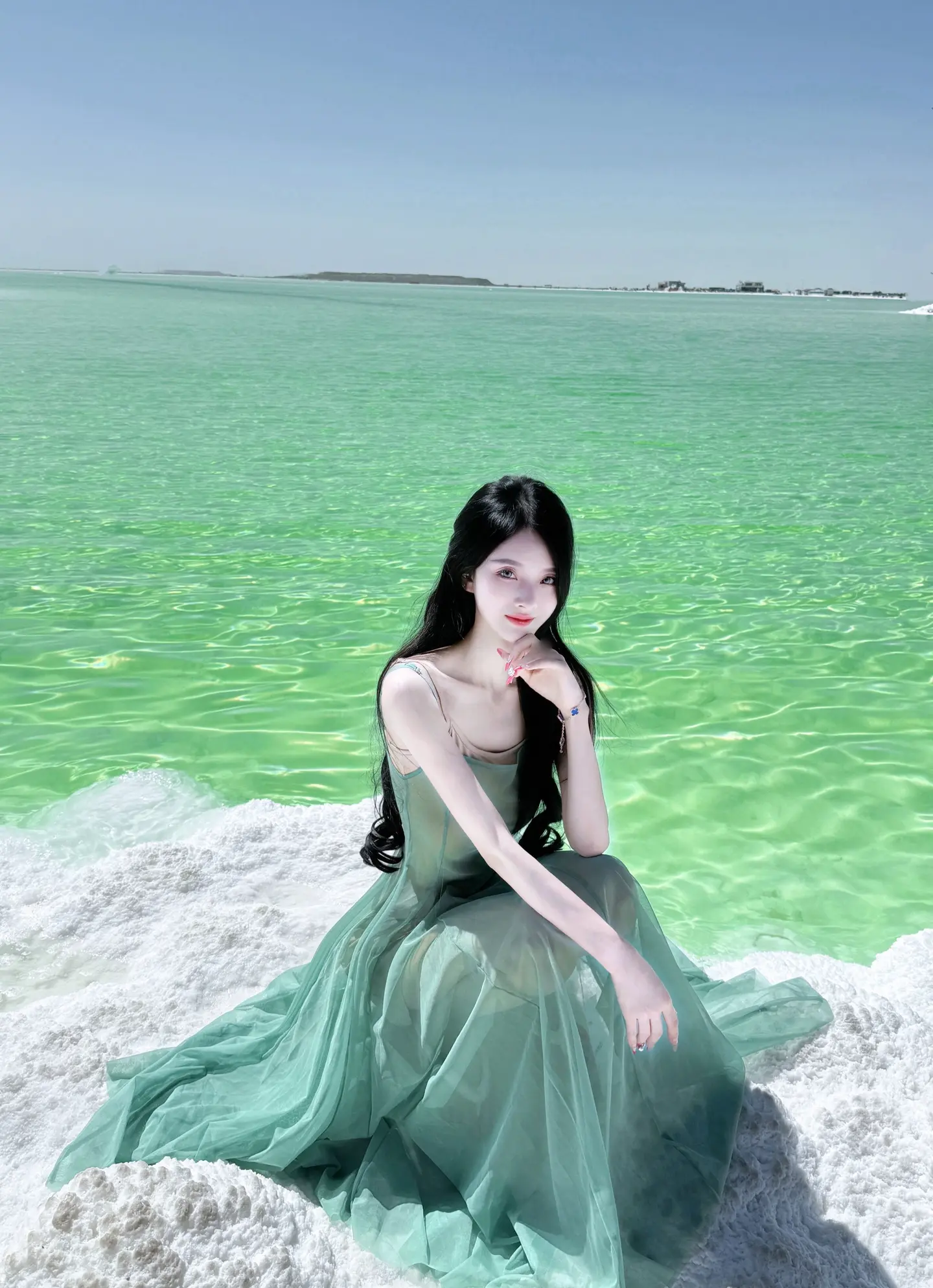 上帝打翻的青苹果汁……