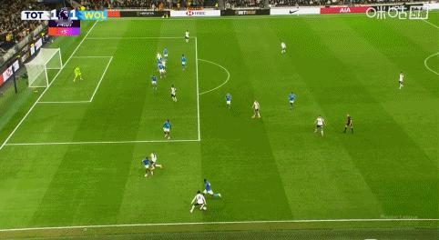 GOAL！帕利尼亚！！热刺1-1狼队！ ​​​​比赛第93分钟，特尔传到进去，萨