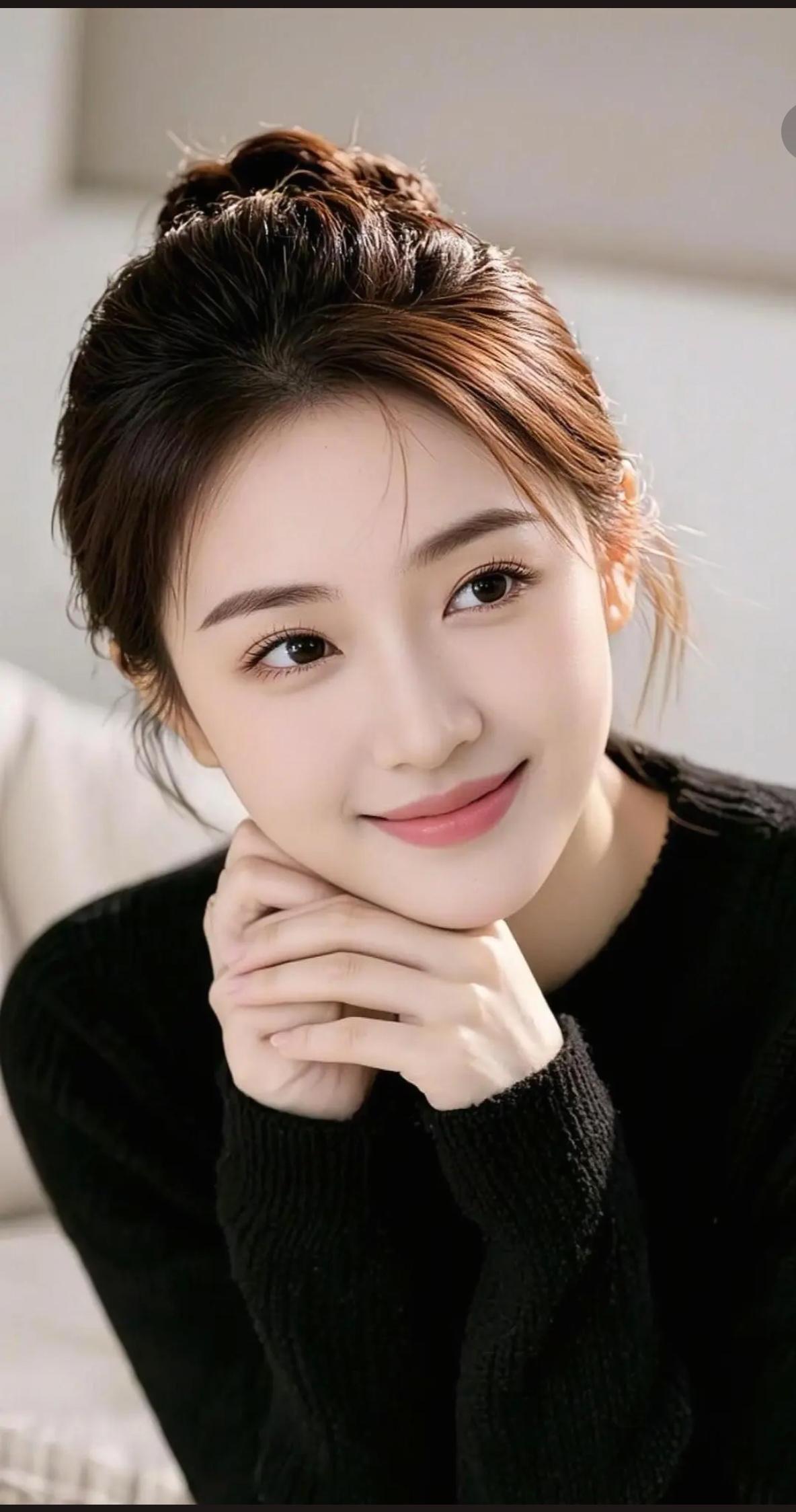 笑靥如花，温婉动人。