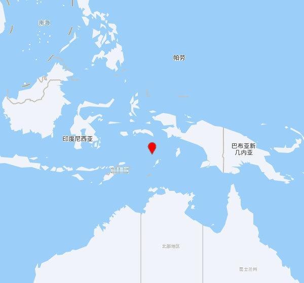 【欧洲地中海地震中心】发布，2025-11-18 01:23:19 在 班达海（