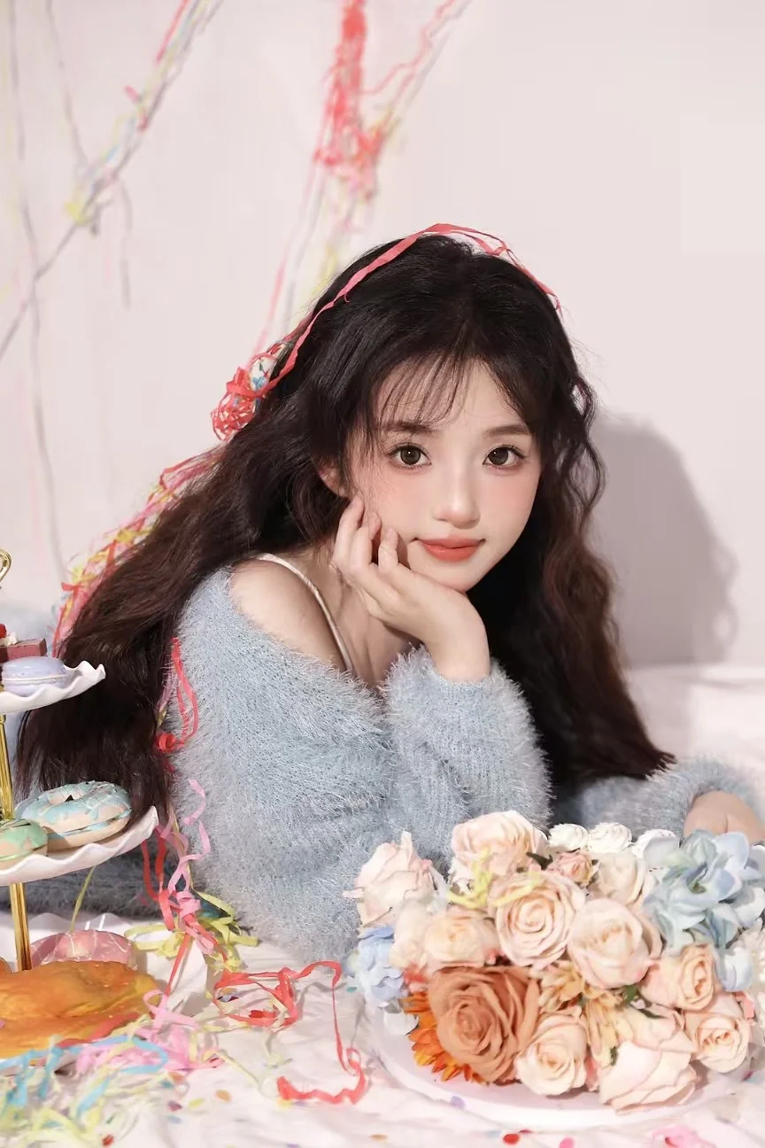 超级适合i人的彩带生日写真