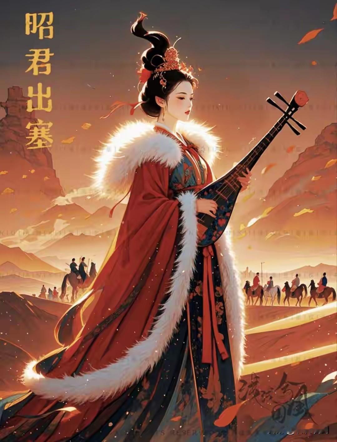 《七律•昭君出塞》
作者：转转看到


漫漫黄沙凛冽风，
寞寞奁队缥缈峰。
凤足