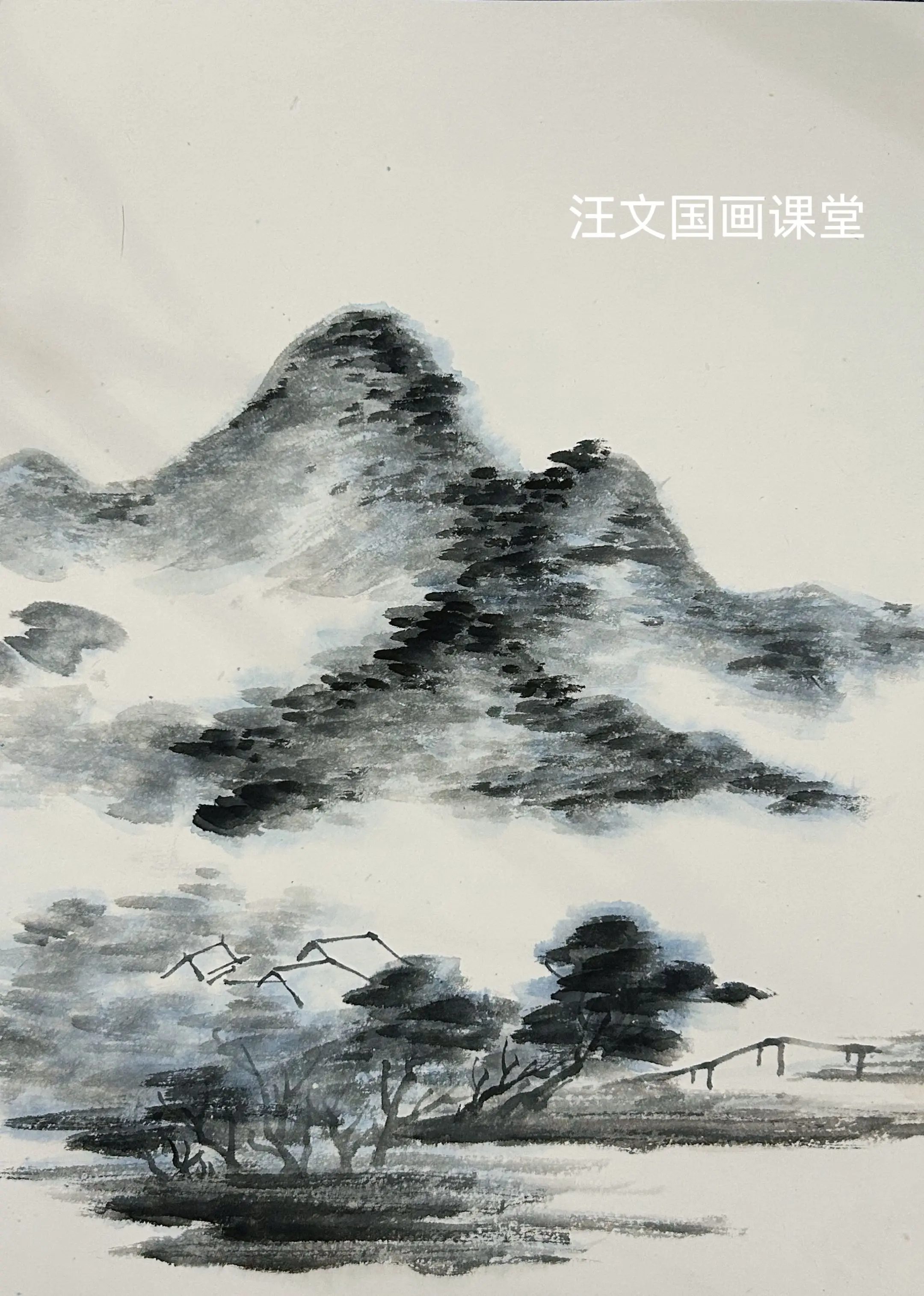 关注来直播间。学清代传统山水画！