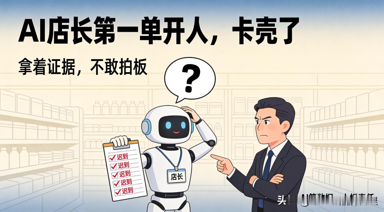 AI店长上任第一单开人，卡壳了：老板，这人能开吗
全球第一起"AI店长开除员工"