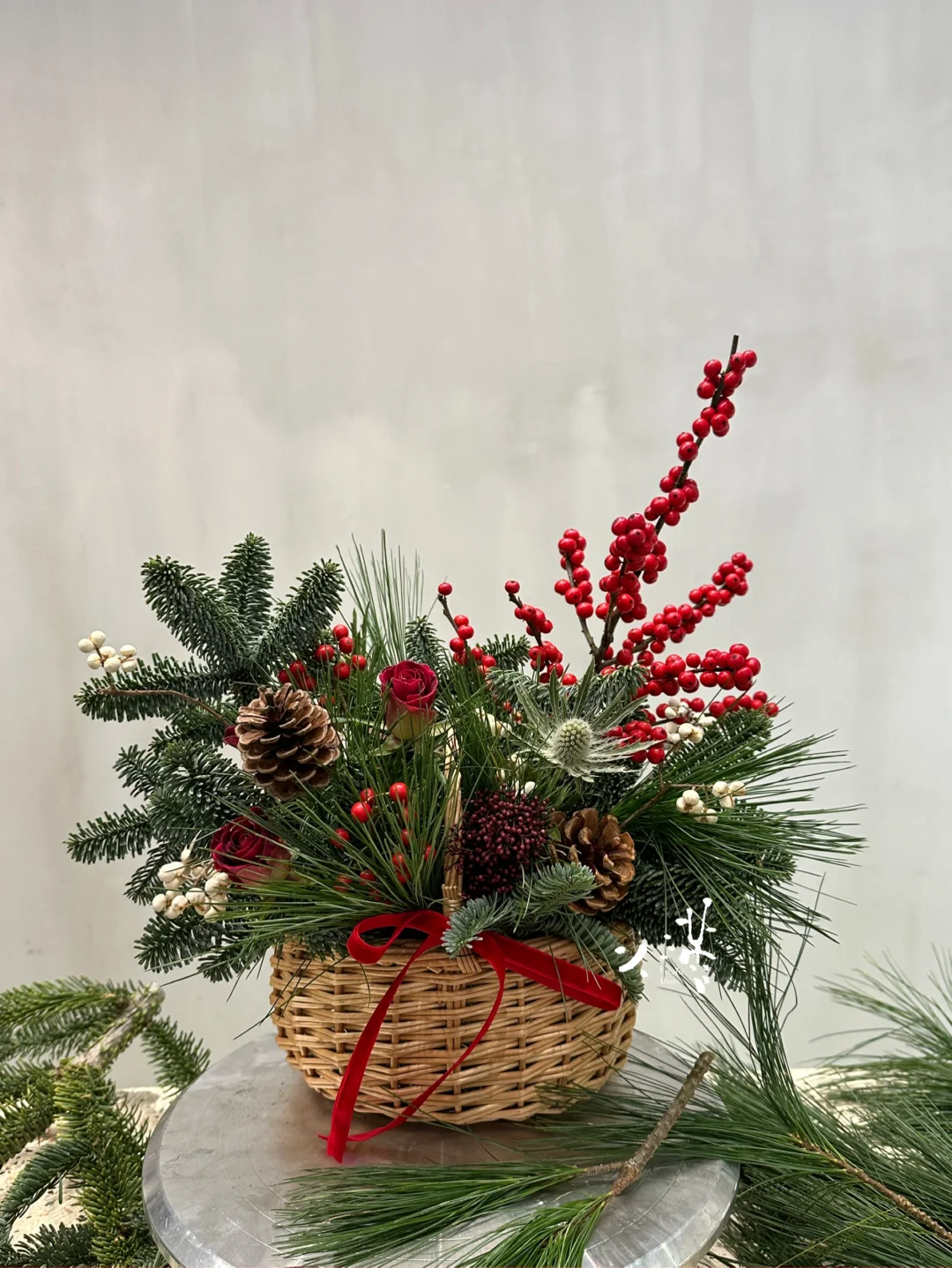 满满松香的圣诞花篮✨🎅🍎