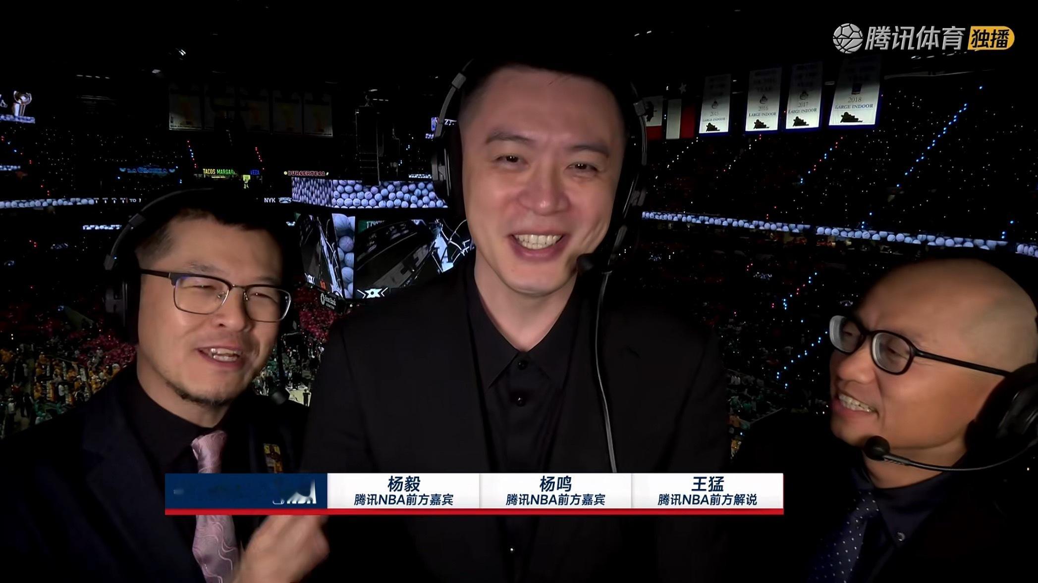 第一次在美国前方现场解说NBA总决赛的杨导有点腼腆啊尼克斯vs马刺