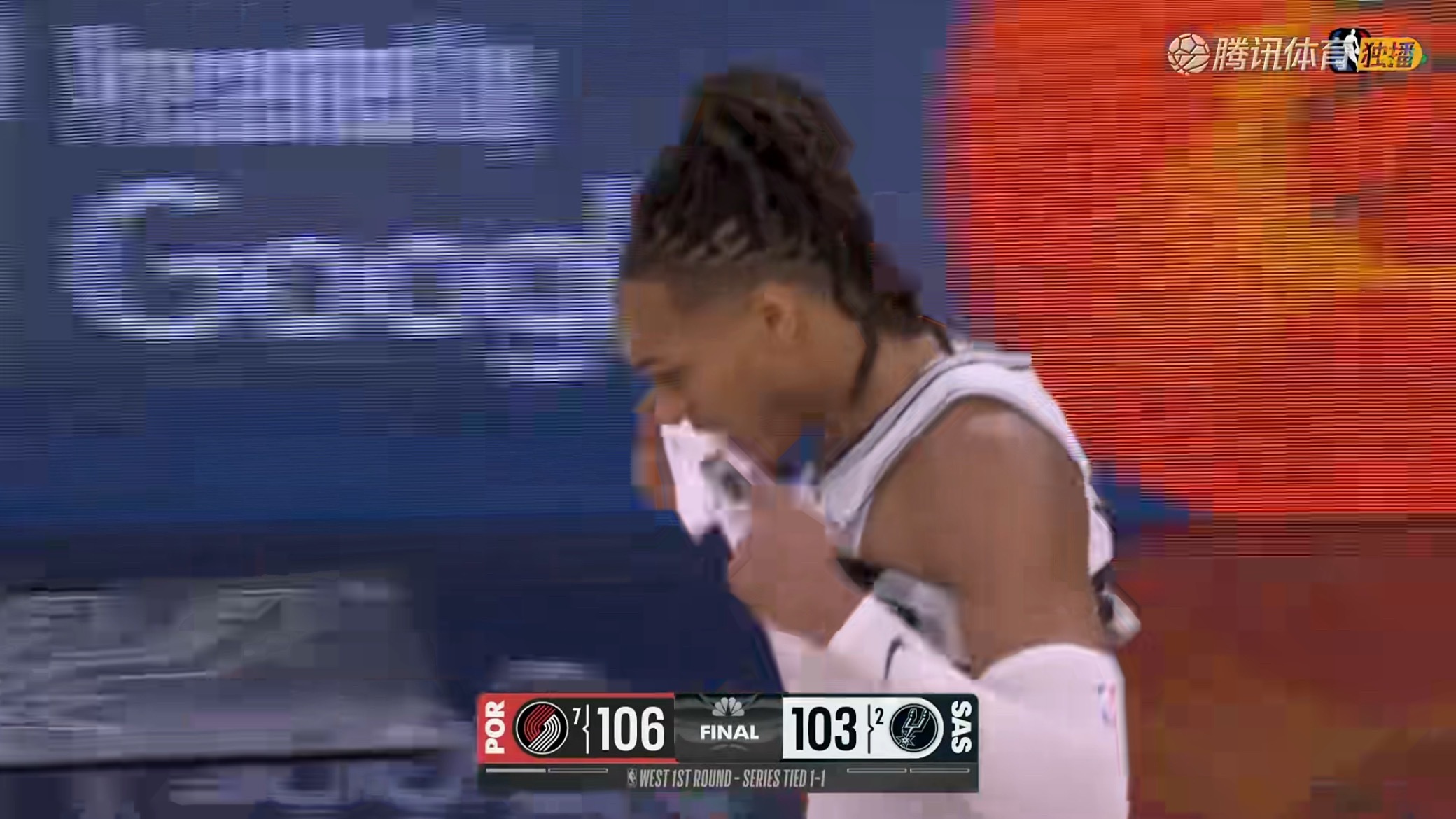 开拓者106-103战胜马刺！大比分1-1 