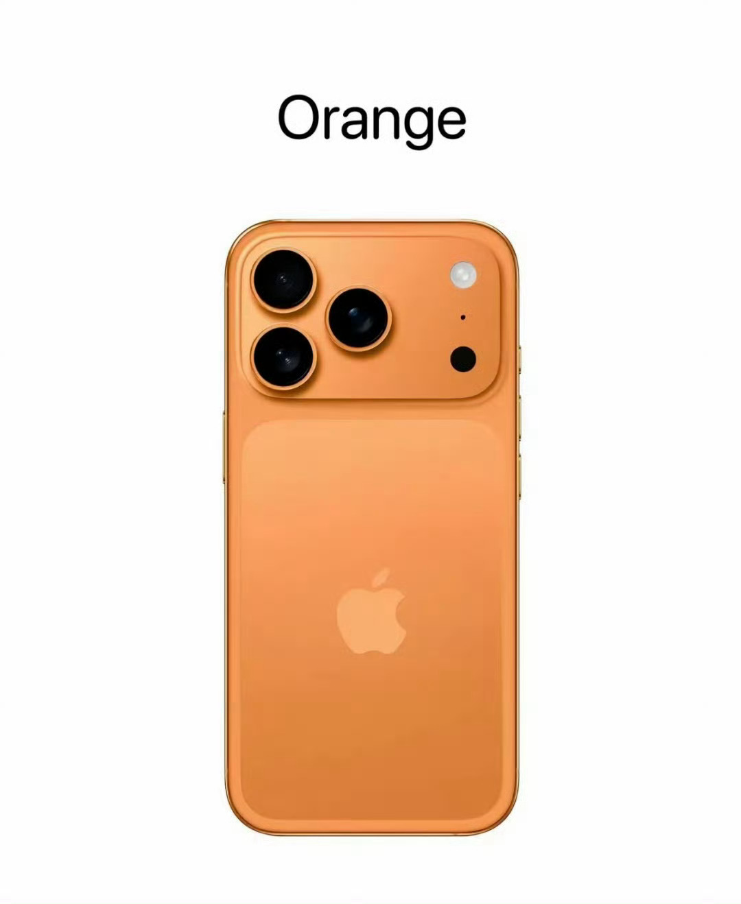 iPhone17Pro橙色机模曝光渲染图是好看的，不过真机感觉还是有点暗[笑cr