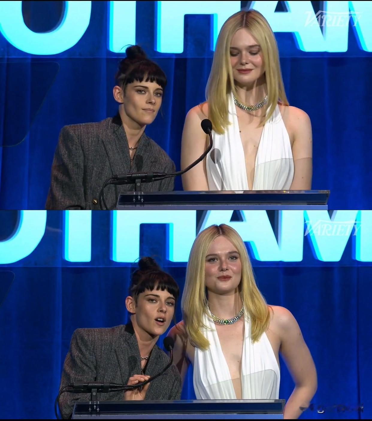 小K和艾丽同框也太反差萌了😂
哥谭奖颁奖名场面我能笑一年！
印象里气场两米八的