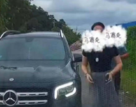 【奔驰女司机亮的是什么证件？官方通报】#亮证女司机非公职人员##官方通报女司机亮