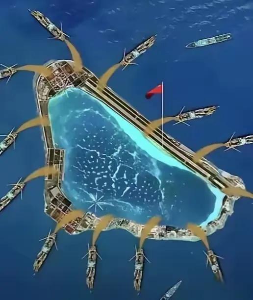 黄岩岛早晚都得填岛。

这事儿最直白的一点，是海警和海军船在黄岩岛来回跑，一趟几