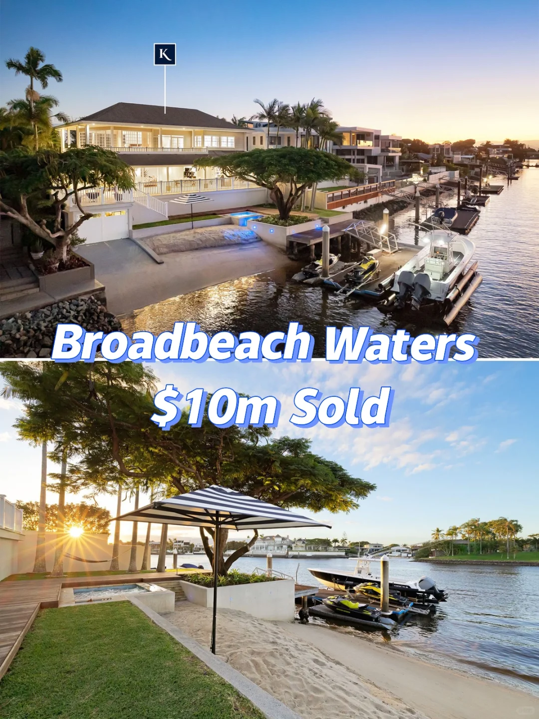 黄金海岸Broadbeach Waters豪宅$10m Sold！