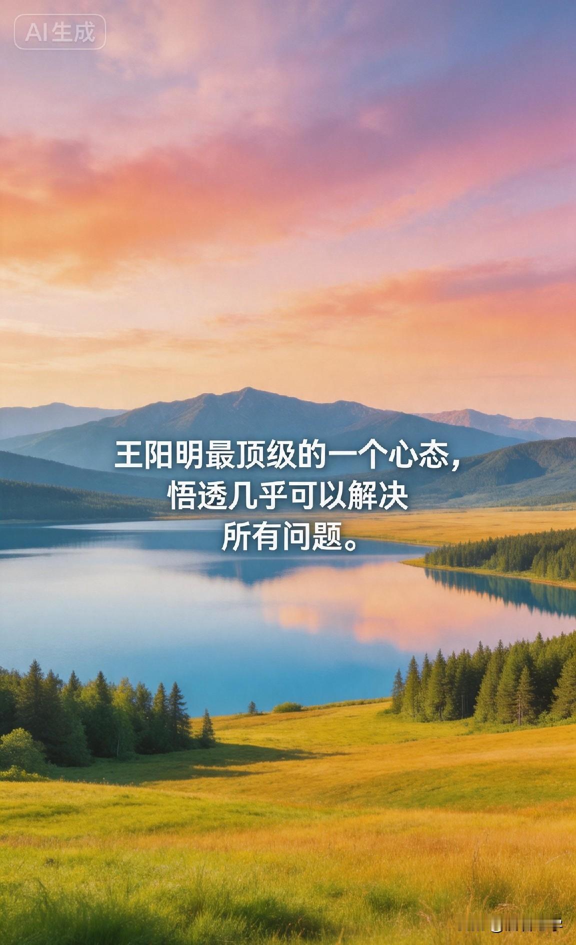 王阳明最顶级的一个心态，悟透几乎可以解决所有问题。

你有没有发现，身边有些人，