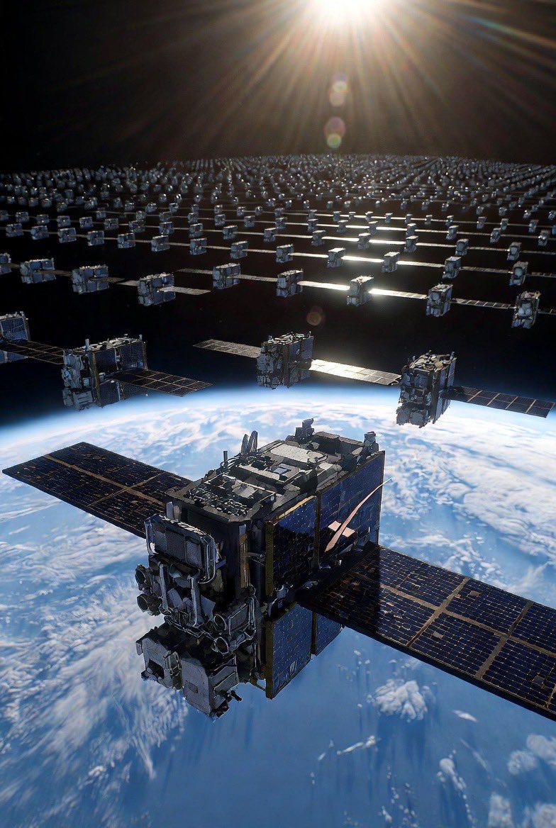 很多人以为几百万颗卫星会铺满地球轨道，但事实上卫星之间距离很远 