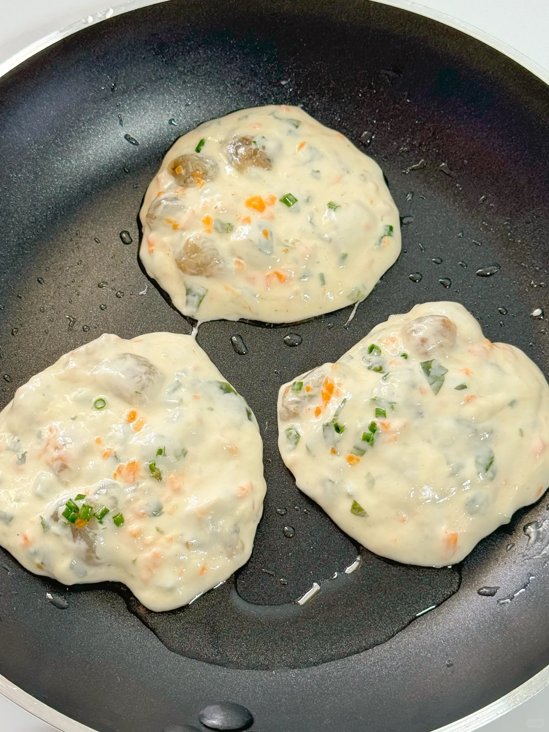 免揉面鲜虾发面饼外酥里软肉嫩鲜香巨好吃