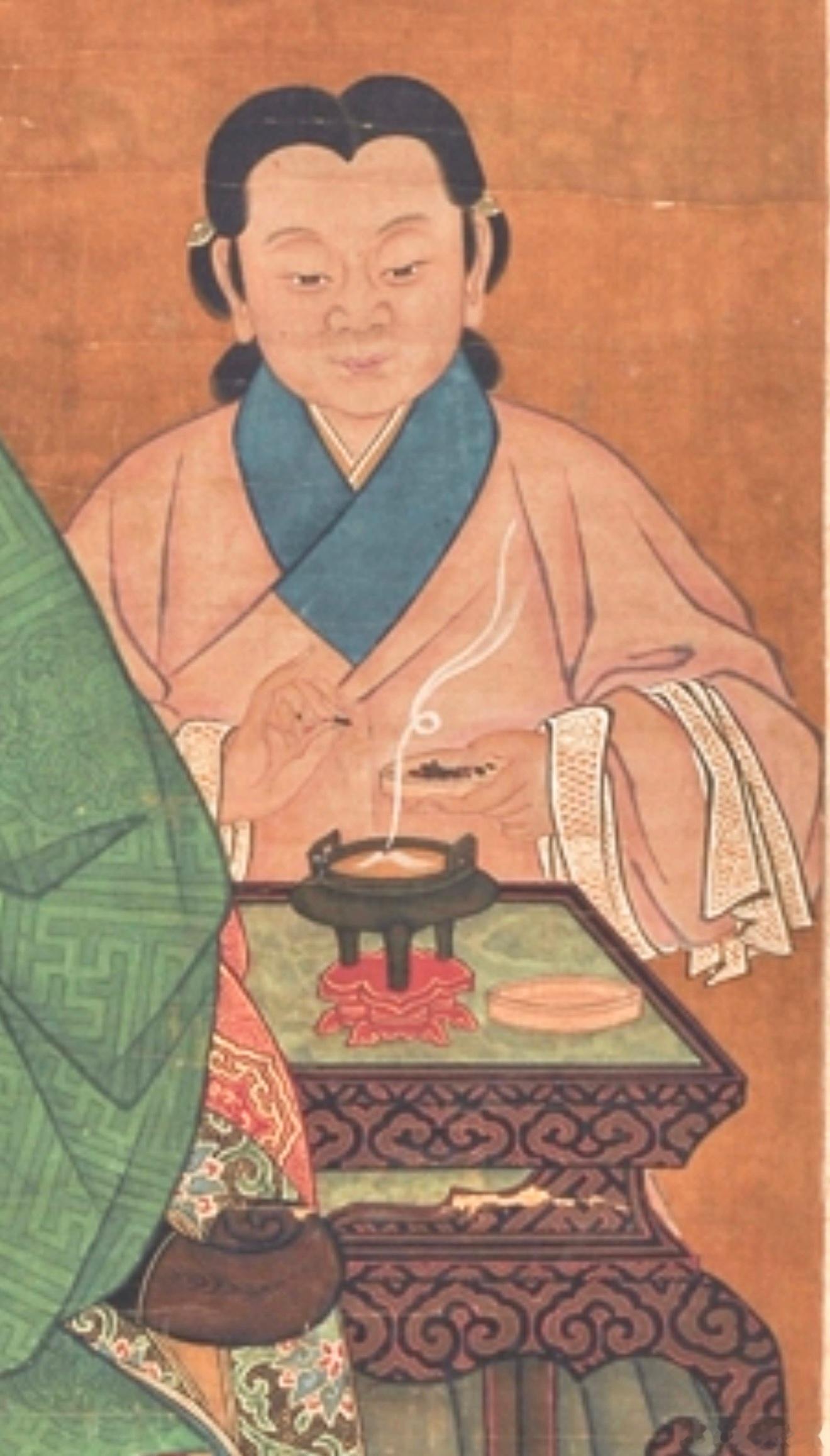 以明代人清代人延续前代礼制，最后固定下来的用香文化。按香的大小，有炷香，整块随形