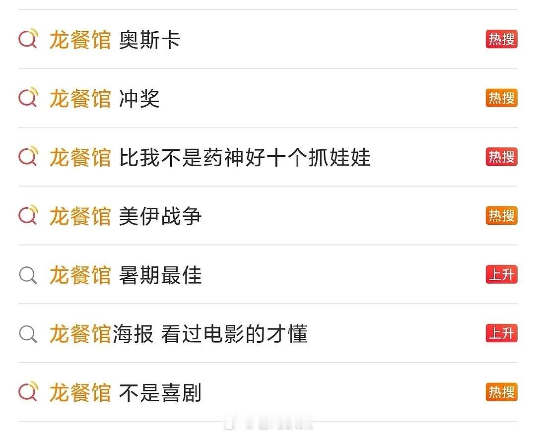 我宣布《欢迎来龙餐馆》是世界影史第一。 