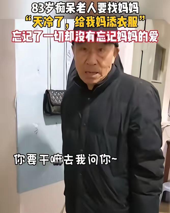 “太感动了！83岁痴呆父亲，收拾好行李准备出门，女儿见状问他去哪儿？没想到父亲说