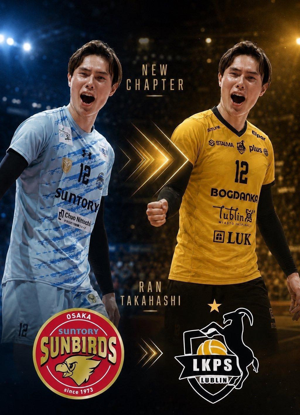 ❗️🇯🇵 高桥蓝完成了他在三得利太阳鸟队的最后一场比赛。🥇🥈 日本联赛?