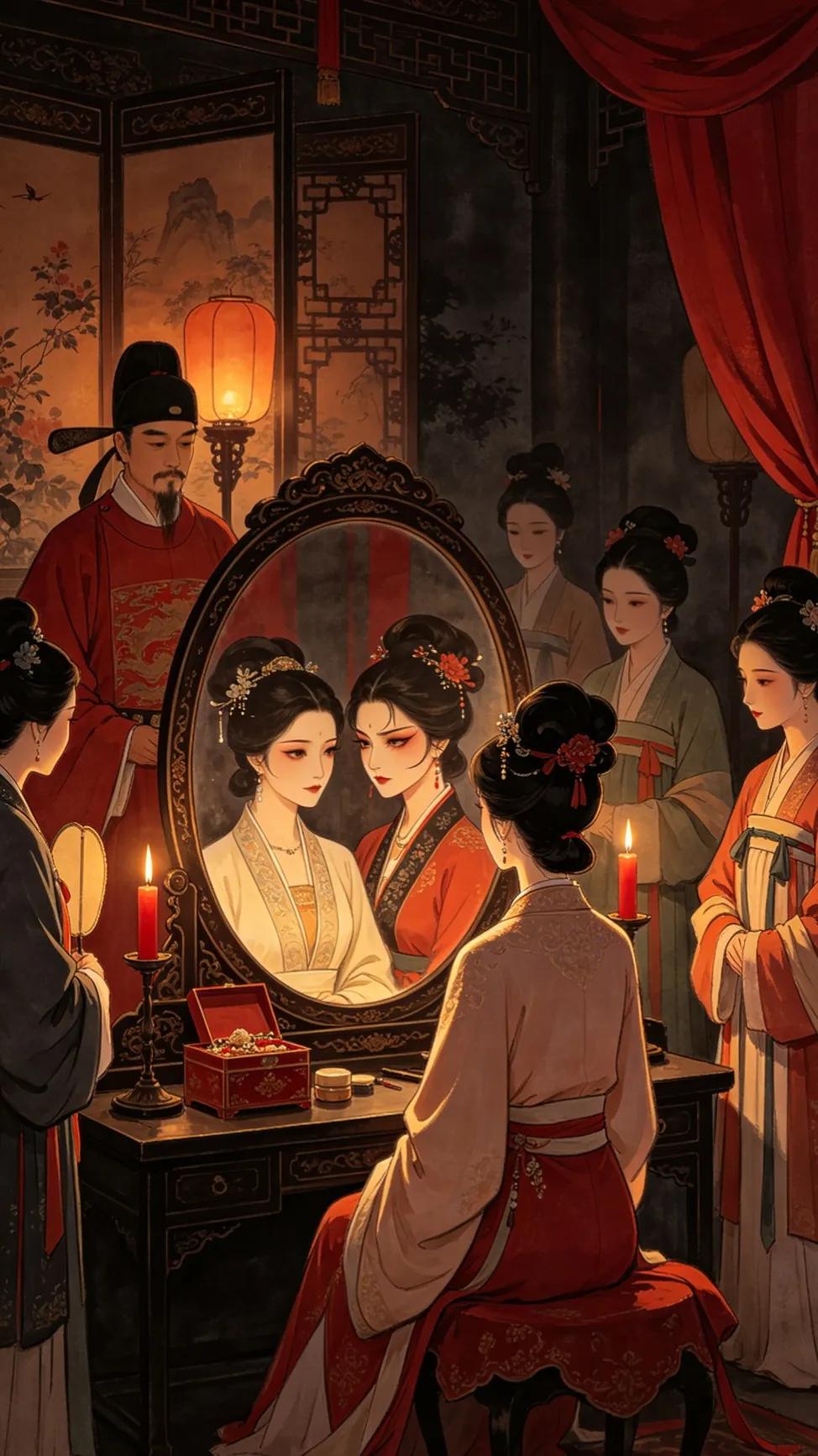 细想西门庆有几个老婆，却也有一好处。
李桂姐不是在挑拨西门庆和潘金莲的关系吗？她