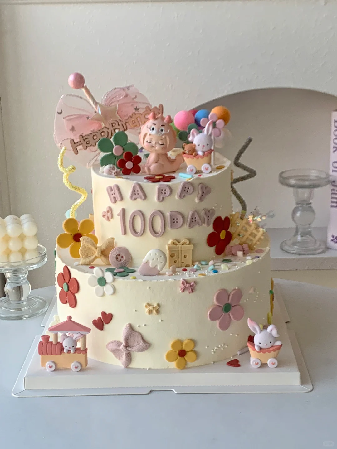 10+6龙宝宝100天蛋糕