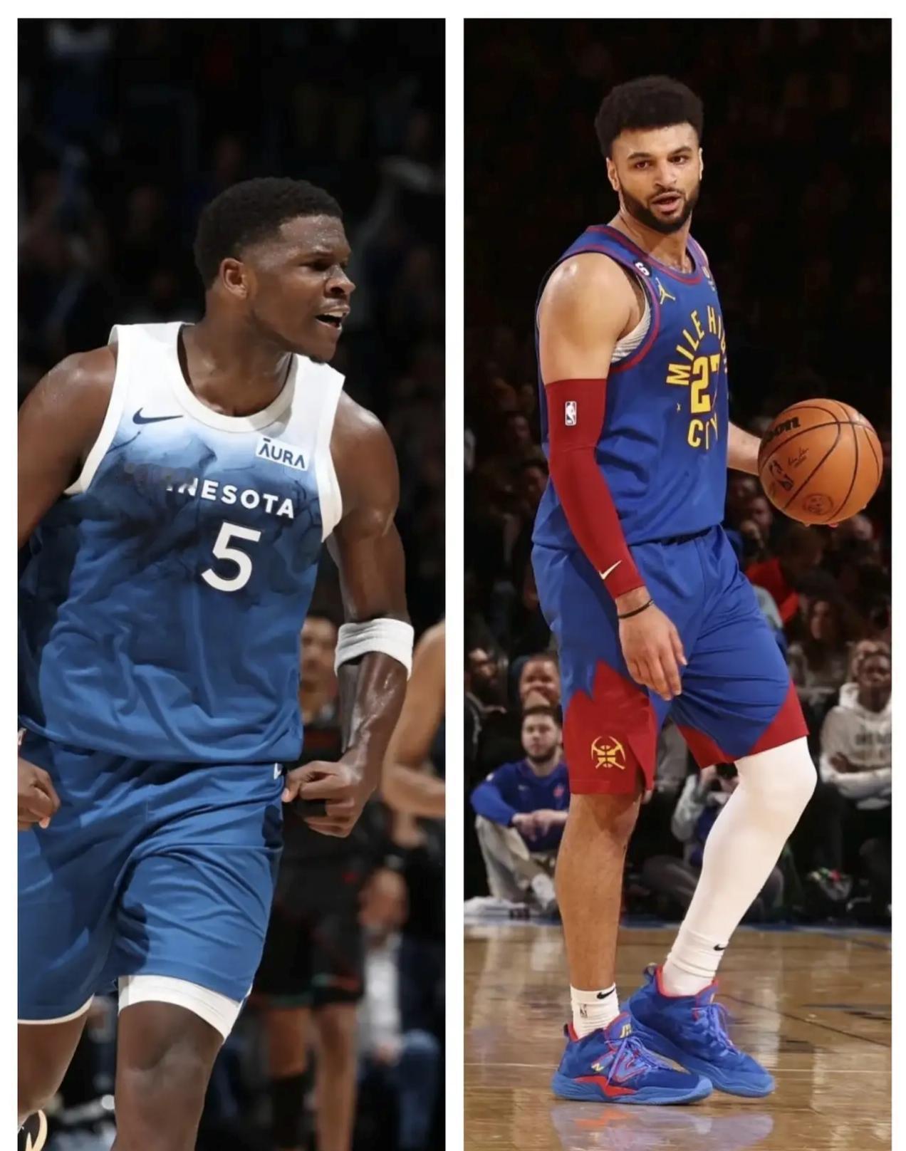 森林狼打掘金在防守端真的对的上，戈贝尔能够单位防约基奇，防得约基奇好几次投不中。