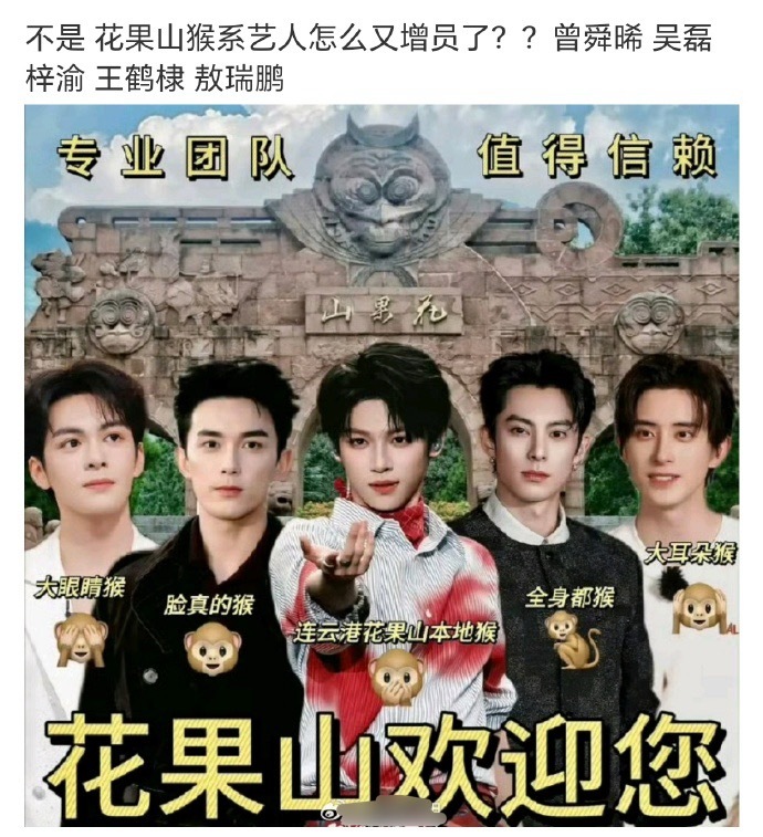 花果山猴系艺人增员了，梓渝把丁禹兮的emoji也征用了 ​​​