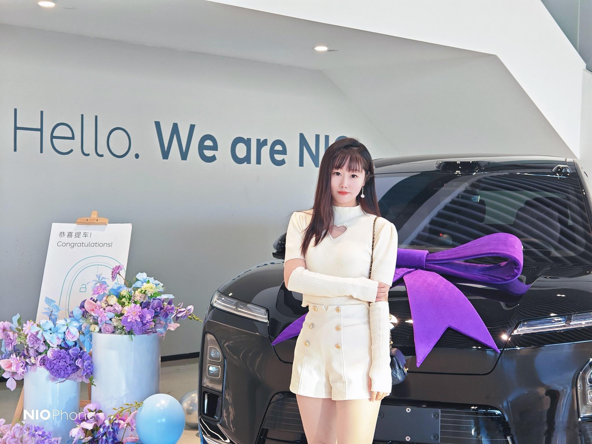 哈喽，提车啦❤️ 解锁全新ES8，黑红优雅与气质蔚来汽车蔚来全新es8我为nio