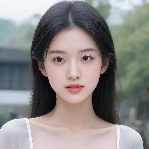 温柔少女，浅笑如春，恬静如水。自然清新美少女 温柔美少女 自然甜系少女 温柔白裙