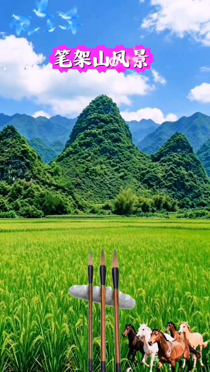 笔架山风景。
生活从来不缺风景，难的是有心来赏静，更是心静不慌不忙，不卑不亢。万