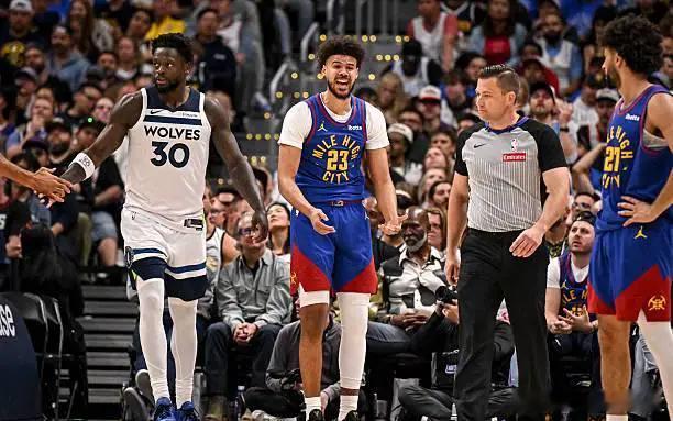 掘金96-113不敌森林狼，大比分1-2落后。约基奇26投7中效率惨淡，砍27分