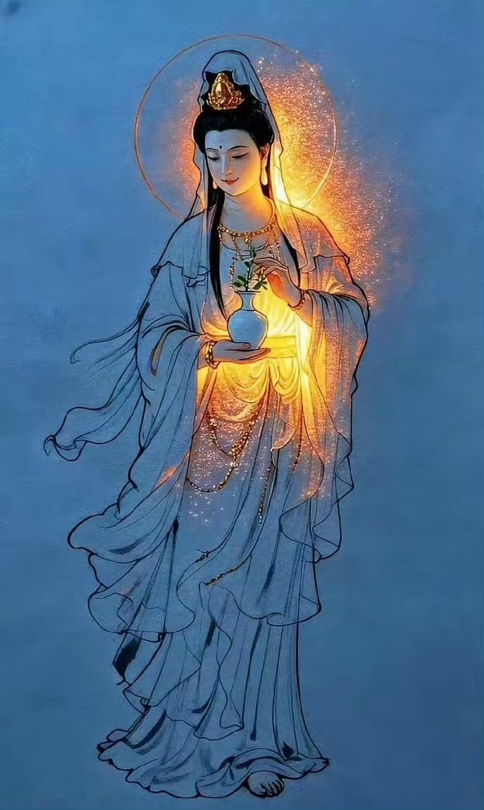 观音菩萨庇护，无论在感情、事业、财运上都有好的成就，自此人生顺顺利利，一往无前。