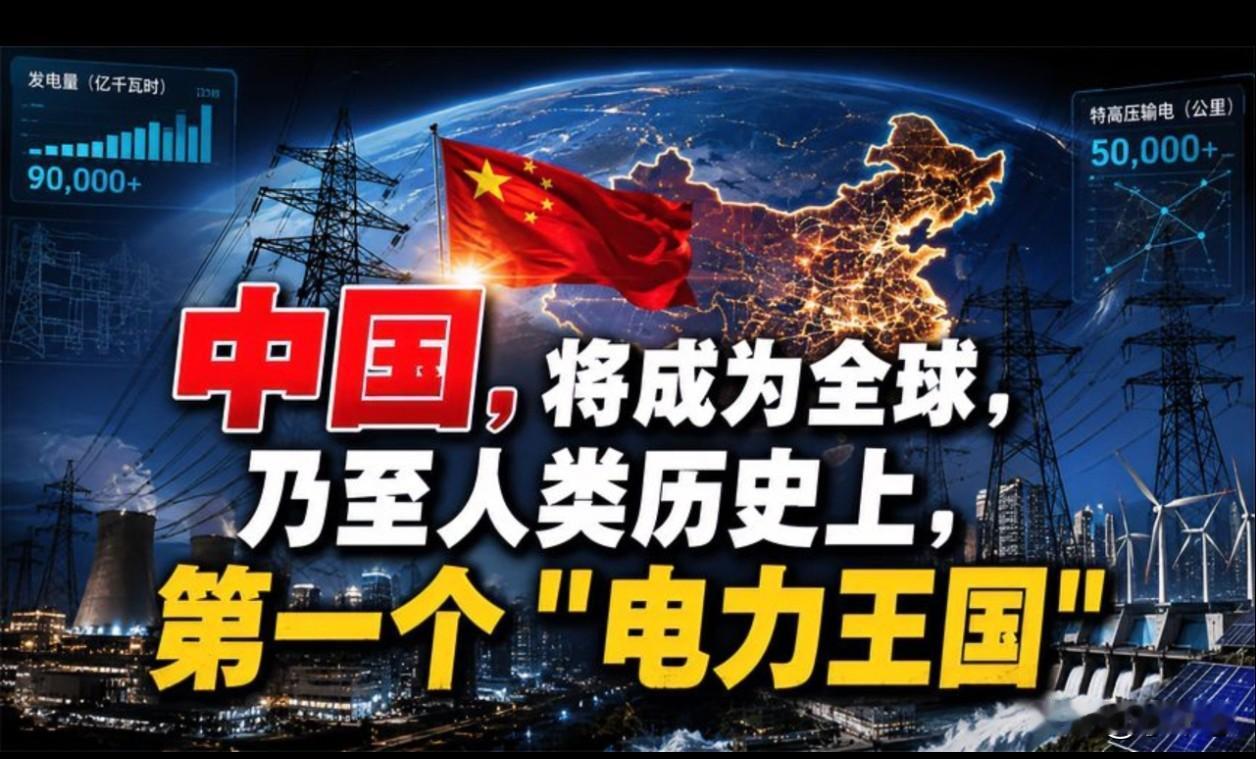 放眼世界！中国电力登顶全球，有这等魄力靠的是“先忧后乐”的顶级格局。这份伟大，源