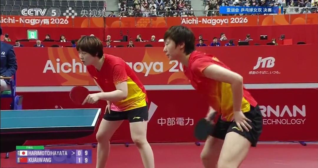 王曼昱和蒯曼亚运会乒乓球项目“三冠王”！


亚运会乒乓球女双决赛，中日对决！