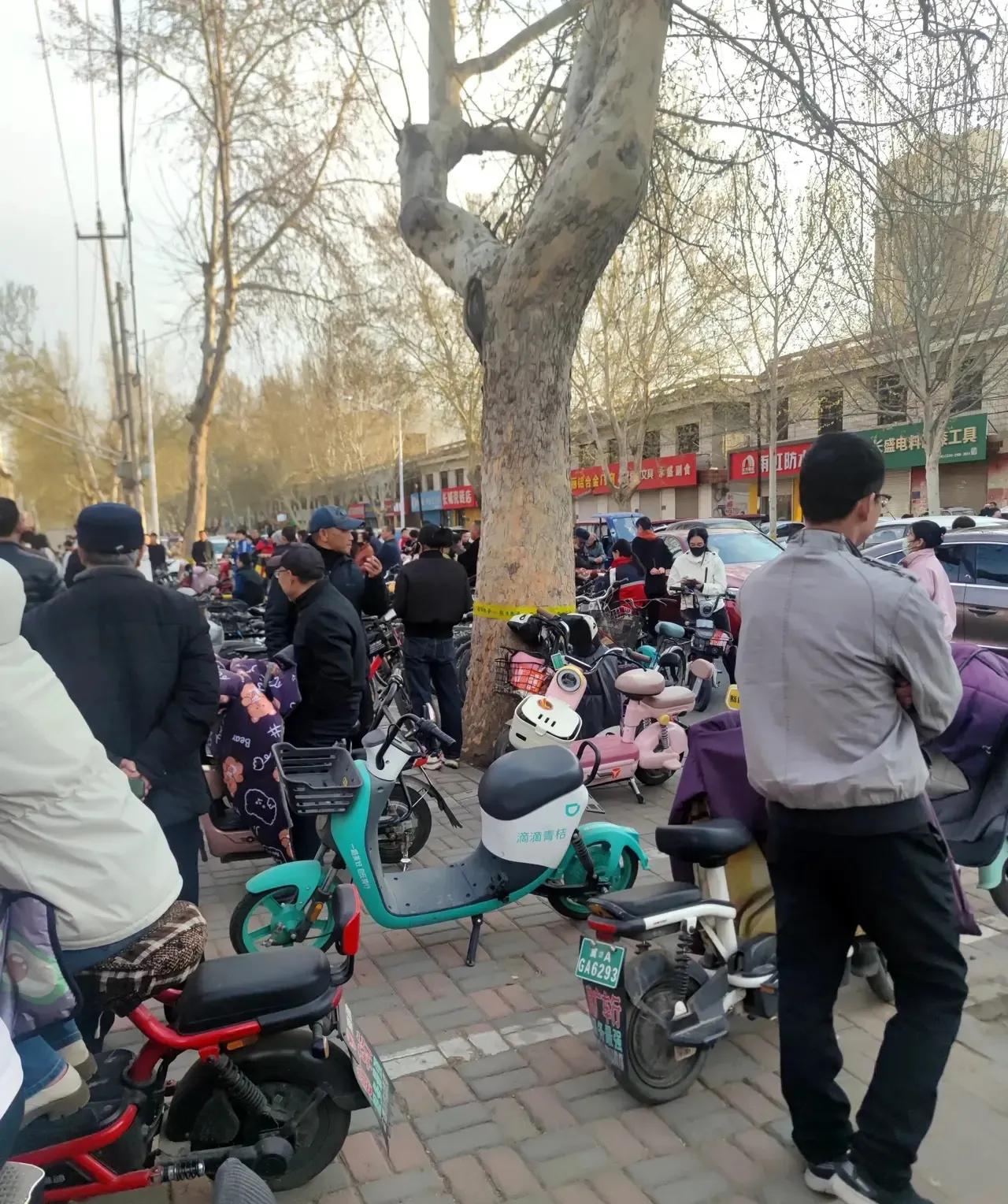 今天路过初中母校，到了放学的点路被堵的水泄不通，全都是接孩子的家长。
知道的是中