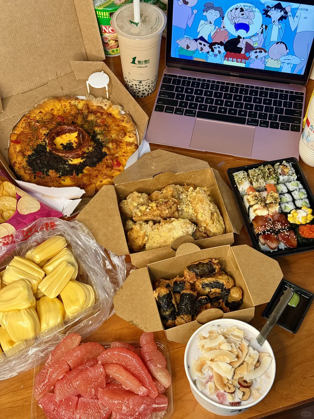 冬天宅家点到好吃的外卖真的会有幸福感……