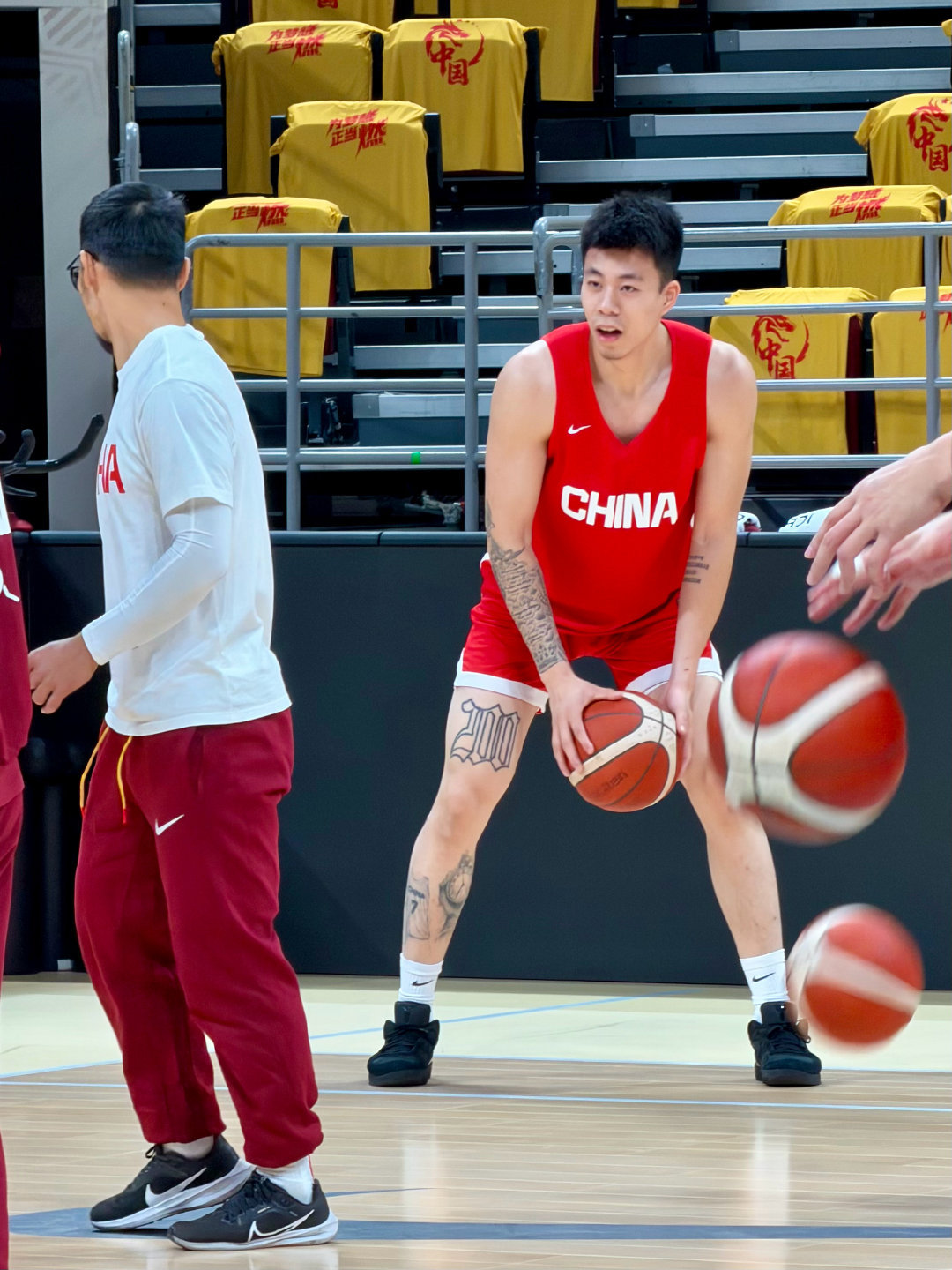 中国男篮赛前最后一练，今晚加油💪中国男篮男篮世预赛中国vs韩国
