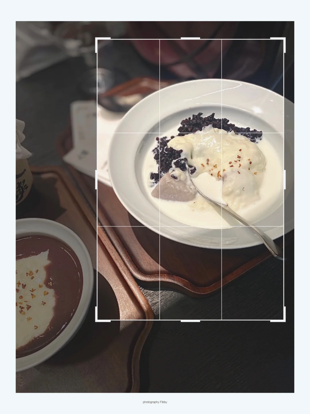 甜品探店一定要这样构图秒变高质量氛围海报