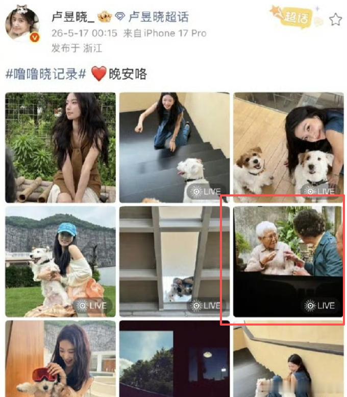 卢昱晓道歉卢昱晓官博发文道歉来了，5月17日凌晨，她发含影片正片live图的微博