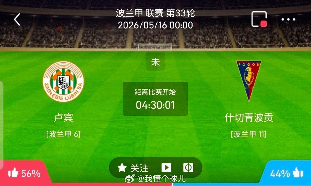 【北单】周五02波兰甲方向：卢宾vs什切青波兰甲 卢宾 VS 什切青比赛时间：2