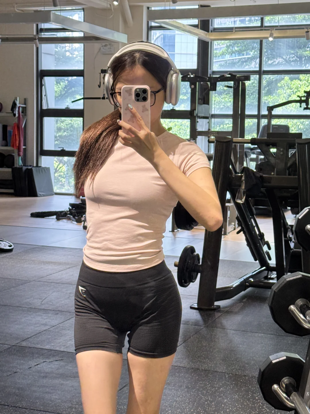 唧子快乐健身的一天🏋🏻粉配黑也好搭