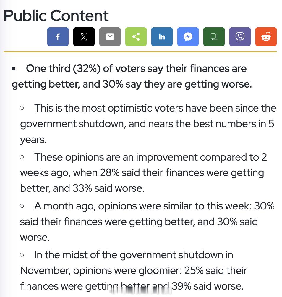 难得白宫删帖。做了个海报引用RMG最新民调，说有62%的美国人觉得经济情况转好。