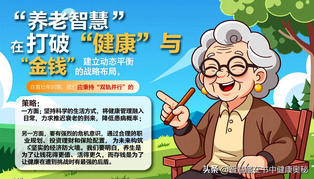 怎么说呢？没钱，老了以后也很难！健康也很重要，可是人注意身体健康养生了，难免年龄